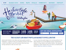Tablet Screenshot of harboursidemarket.co.nz